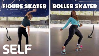 Figure Skaters Try To Keep Up With Roller Skaters | SELF by SELF 1,078,199 views 1 year ago 18 minutes