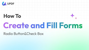How to Add Radio Button and Checkbox in PDF Form | Create and Fill Forms Part 3 with UPDF