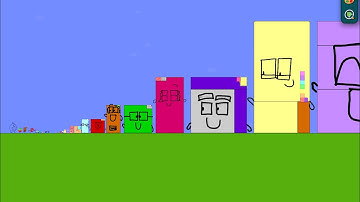 Numberblocks S1 Ep3 More Big Numbers (Algodoo)