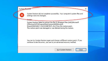 (SOVLED) System Restore Did Not Complete Successfully. Your Computer