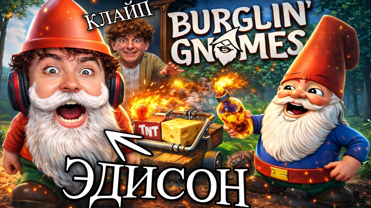 ЭДИСОН ПРЕВРАТИЛСЯ В ГНОМА... САМАЯ СМЕШНАЯ ИГРА!!
