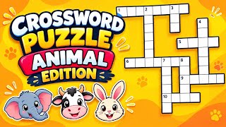 Crossword Puzzle 🧩 | Animal Edition 🐶 | Only 10% Can Score 10/10! ⚡