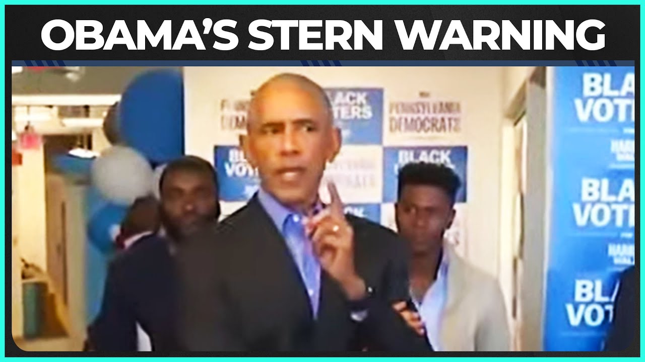 Barack Obama Has A Stern Message To Black Men About Harris