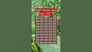 most people Only see "357" #find #braintest #brainteasers #puzzle #shorts #ytshorts