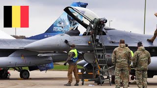 Belgian Air Force F16AM Arrive at RAF Waddington for Major Exercises