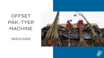 Seedling Bundling Pak Tyer Offset Tying Machine