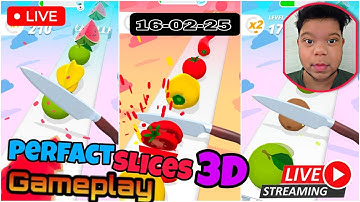 Live Perfect Slice 🛑 New 3D Game 🎮 Day 3#perfect_slices #shortslive #livegameplay  @StarPitara  ‪