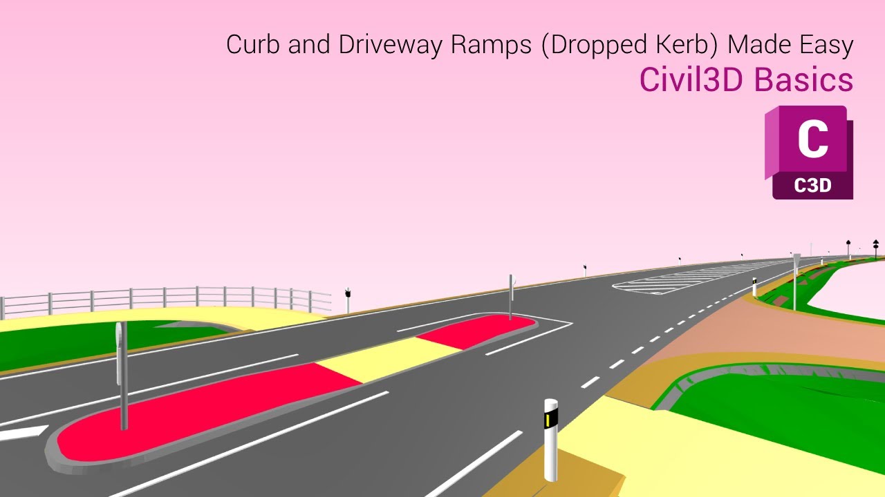 Civil 3D Basics: Curb and Driveway Ramps (Dropped Kerb) Made Easy 2