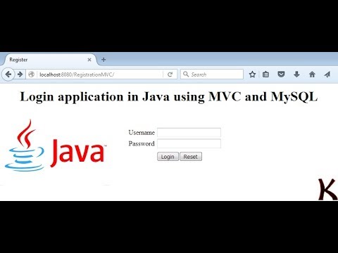 Login application in Java using MVC and MySQL