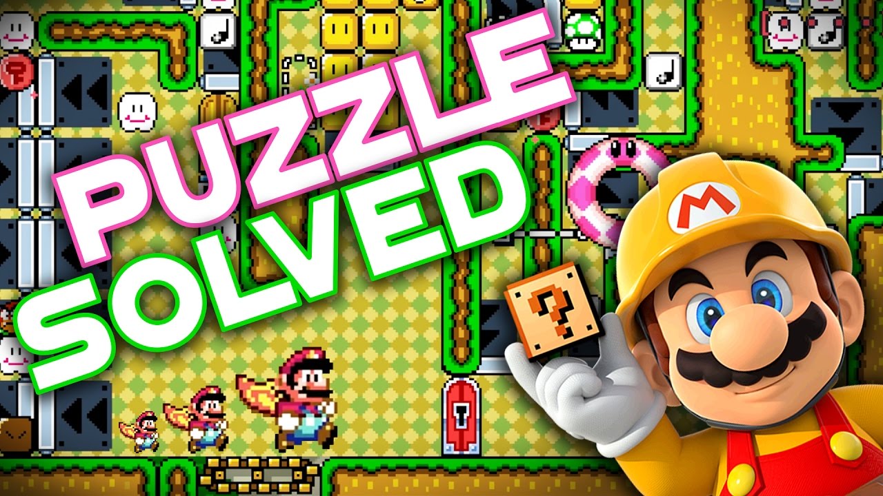 Super Mario Maker - One Screen Puzzle [SOLVED] - CAPE-ABILITIES - YouTube