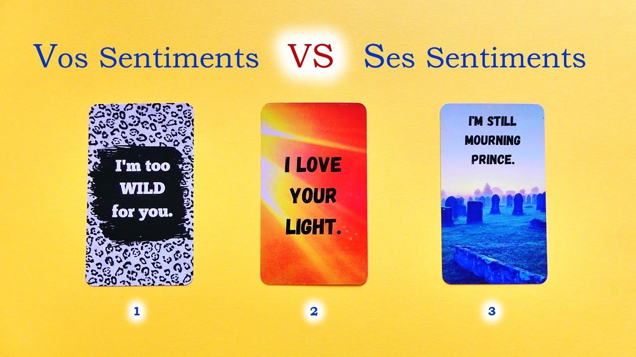 ️Vos Sentiments VS Ses Sentiments en ce moment ️ - Tirage à 3 choix ⚪🟡🔵