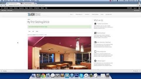 Adding a New Article - Slash Responsive Drupal Theme