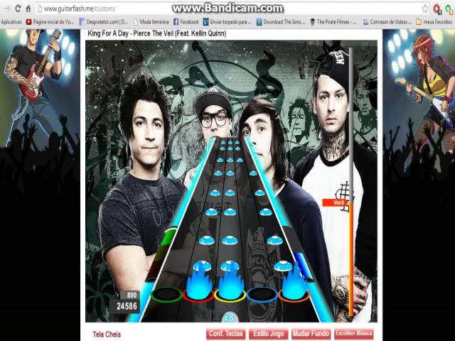 Guitar Flash Custom King For A Day Pierce The Veil Feat Kellin Quinn 100% Expert