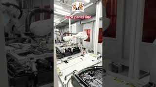 Automobile door panel assembly automated assembly line