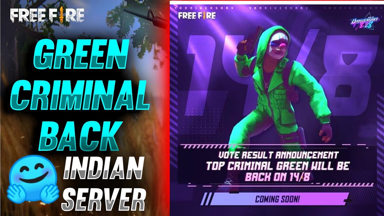 free fire new event | green criminal return free fire |[ 101% Confirm ] ff new event