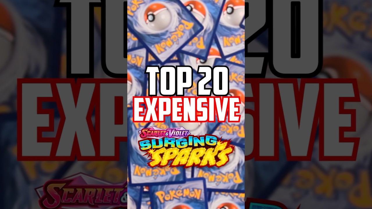 Top 20 Most Expensive Surging Sparks Pokemon Cards (MARCH) - YouTube Top 20 Most Expensive Surging Sparks Pokemon Cards (MARCH) - YouTube