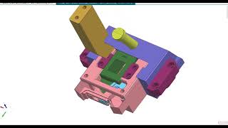 Motion Simulation The Slider with an Internal Small Slider First Moves Laterally, Then Retracts.