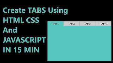 How To Create Tabs Using HTML CSS And Small JS Under 15 min Easy Way..