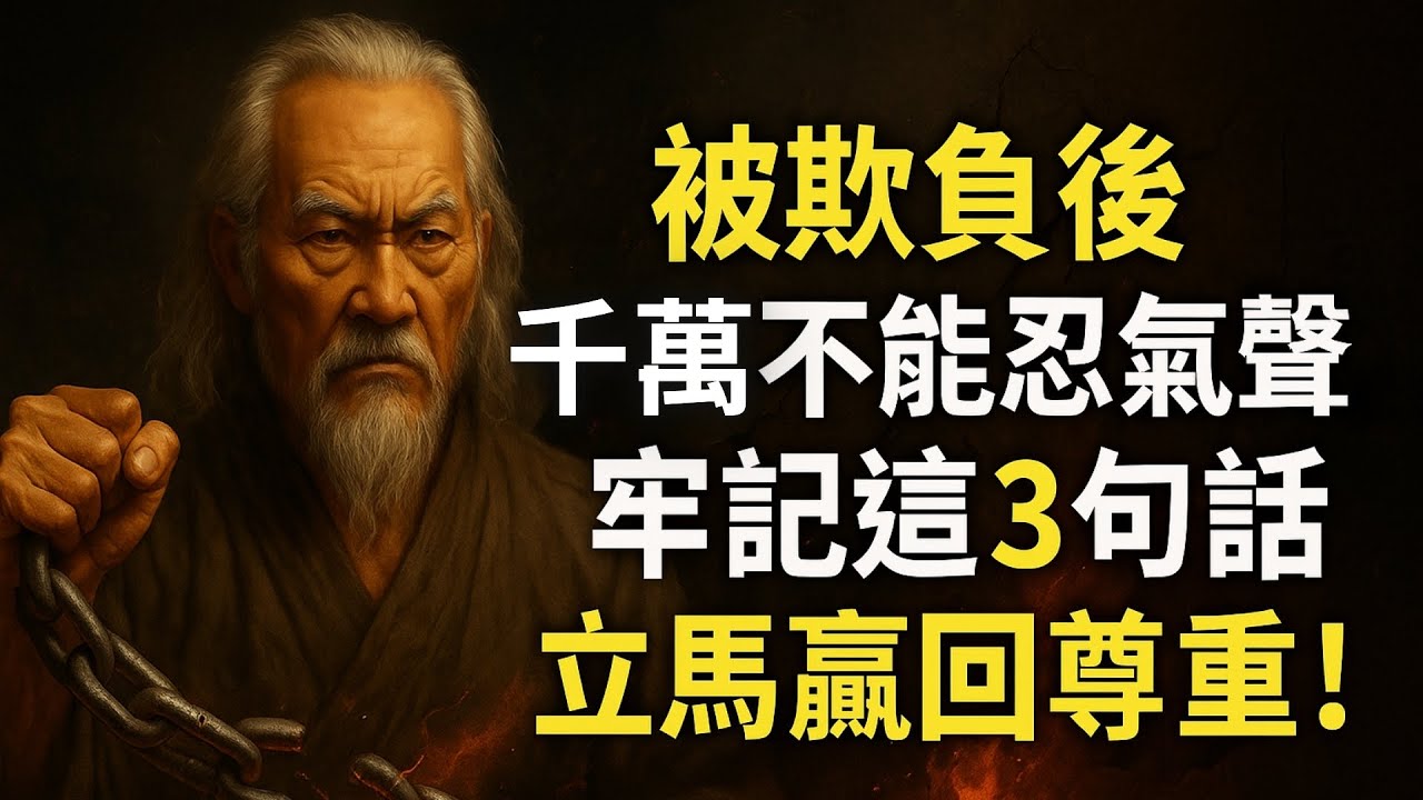 被欺負後千萬不能忍氣吞聲，牢記這3句話，立馬贏回尊重 | 智慧之海 | 智慧 人生 哲學