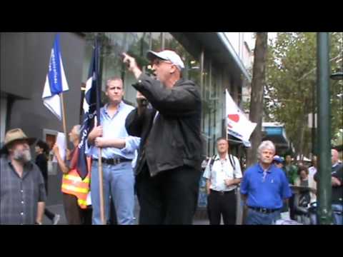 Dave Kerin from Enough Telstra NGO Protest 17.2.2012