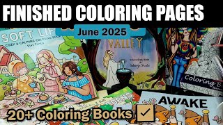 June Finished Pages Fantasy, Nature & Cozy Scenes