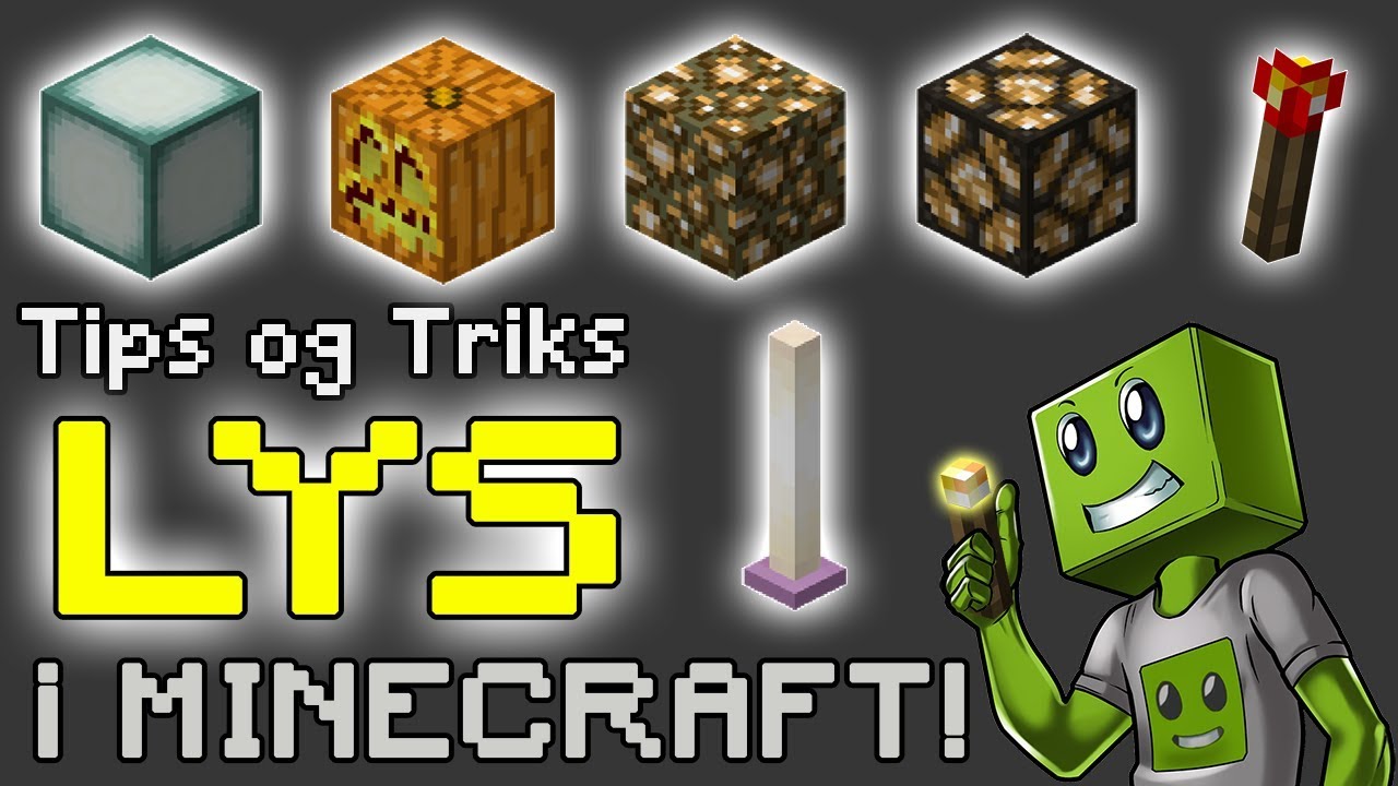 LYS OPP I MINECRAFT! | Minecraft Tips og Triks #3 - YouTube