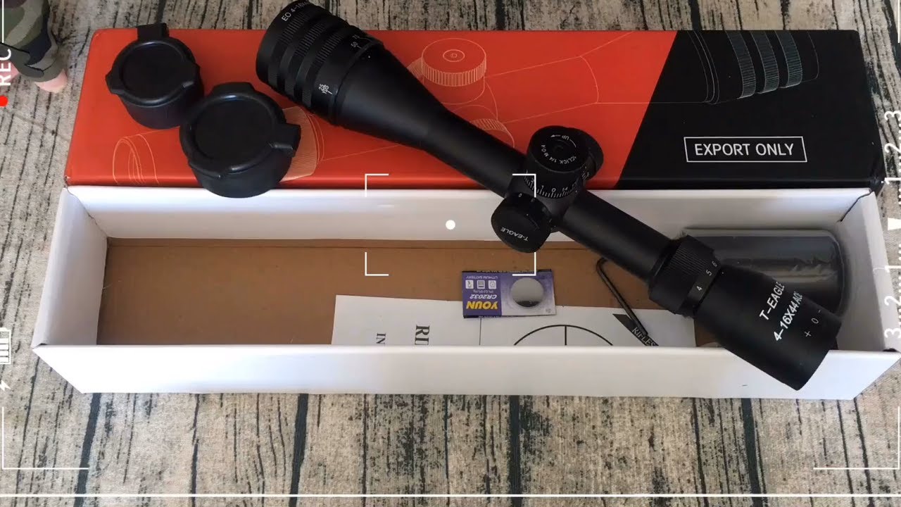 T-EAGLE 4-16X44 AOE Hunting Tacticle Riflescope - UNBOXING