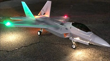 Freewing 90mm F-22 With Nav Lights added by Nate and Gooniac’s Afterburners