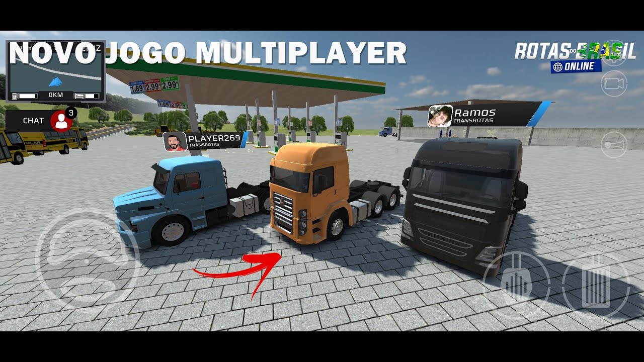 LANÇOUU! NOVO JOGO DE CAMINHÕES MULTIPLAYER BRASILEIRO - ROTAS DO BRASIL ONLINE