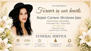 Funeral Service of the late Rejanè-Carmen Abrahams-Jane