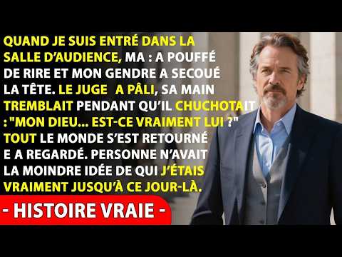 Lorsque je suis entrée dans la salle d’audience, ma fille a souri, tandis que mon gendre a détourné