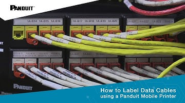 How to Label Data Cables using Panduit Mobile Printer