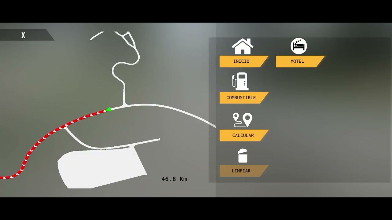Jugando un rato truck simulator big rigs juego está en la play store 