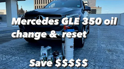 2017 Mercedes Benz GLE 350 DIY oil change oil and maintenance reset