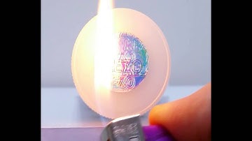 security label made from shape memory polymer