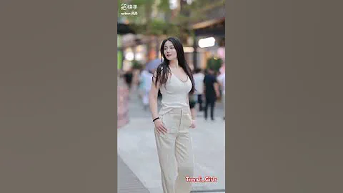 beautiful Chinese street fashion girl #chinesestreetfashion #beauty #shortsfeed