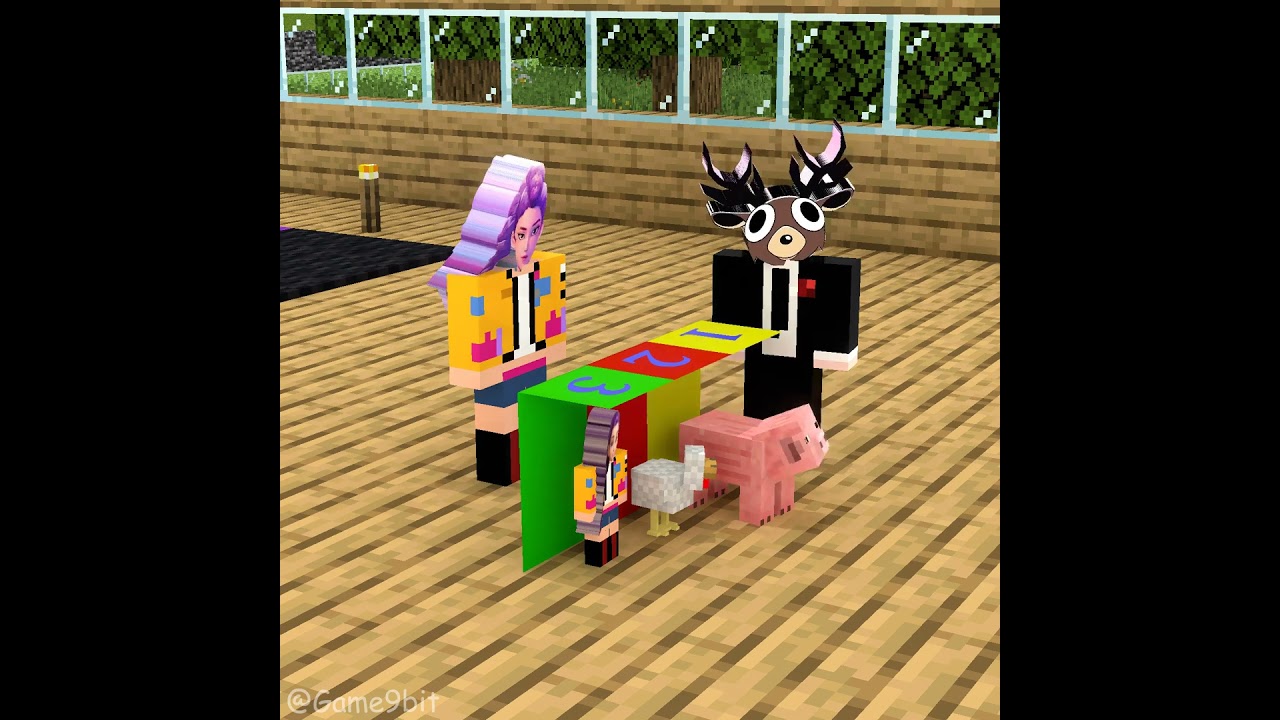 Sprunki 61, Rumi, and Girl Sprunki 67 play a game to find their rightful children!