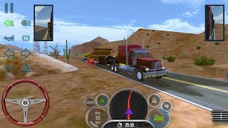 Truck simulator USA Evolution | Oversize Grand canyon mining equipment transport - Android gameplay screenshot 2