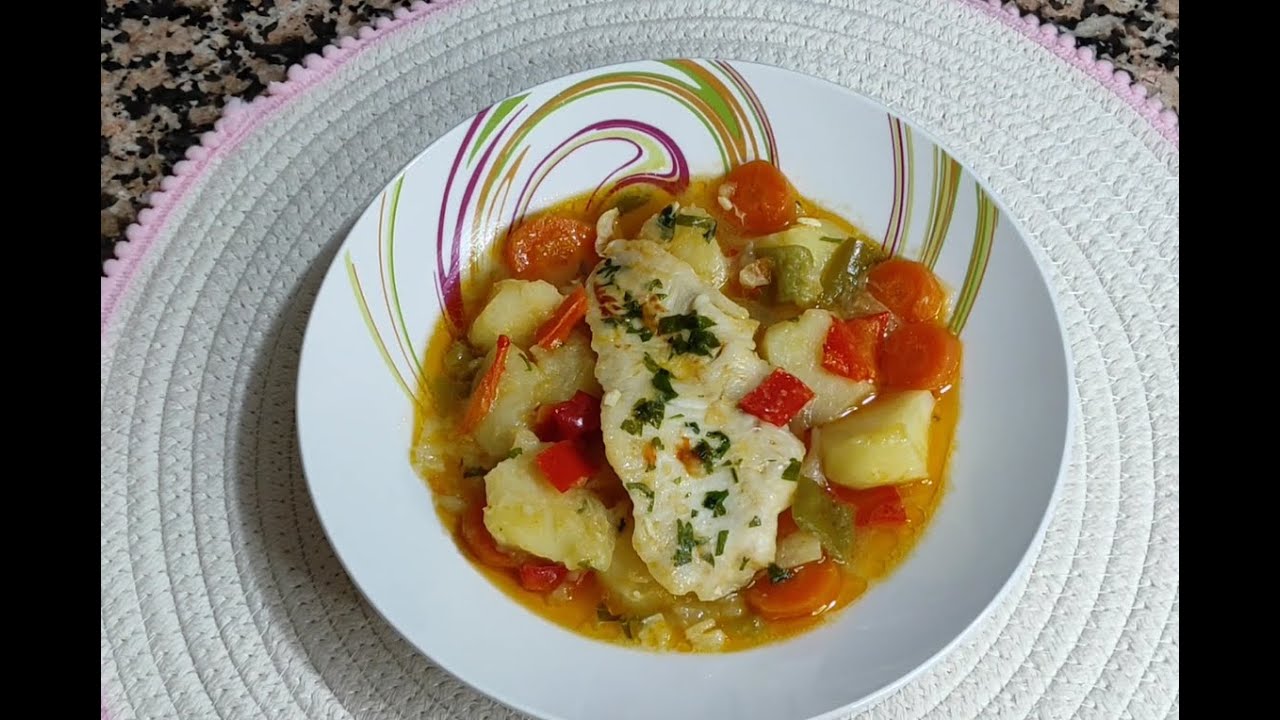 Guiso de pescado con patatas y verduras RIQUÍSIMO!