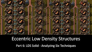 Eccentric Low Density Structures: Part 6 Analyzing Six Production Techniques