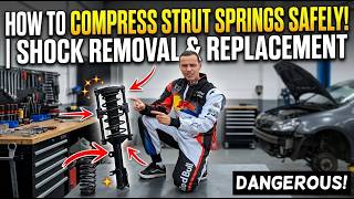 How to Compress Strut Springs Safely | Shock Spring Removal & Replacement