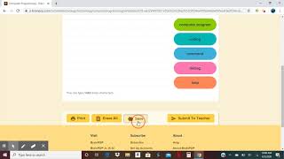 Brainpop Jr. submitting work