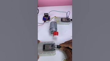 Wireless DC Motor control using ESP32 #electronics #arduino #technology