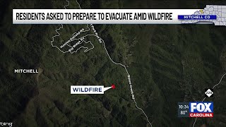 Residents asked to prepare to evacuate amid wildfire in NC