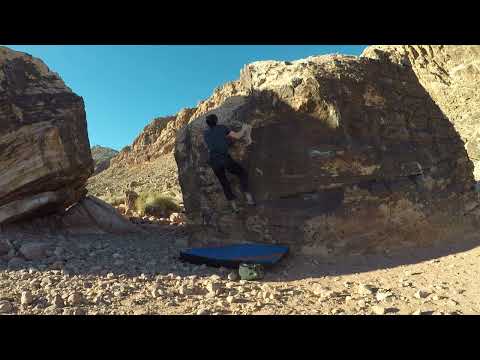 Beta Video for climb The Black Warm Up v0, Red Rock