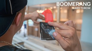 BOOMERANG CARD THROW | Rick Smith Jr.