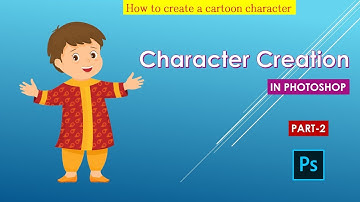 How to create a cartoon character in photoshop | Little boy character | Part-2