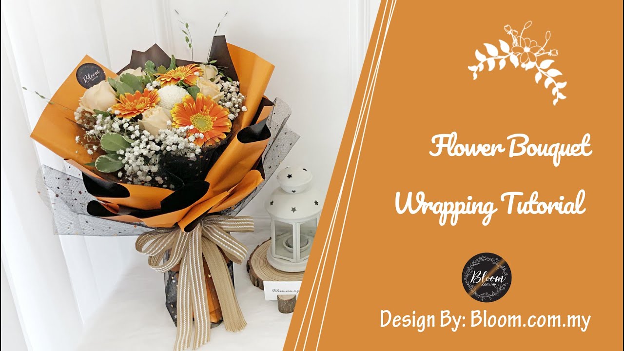 3 Easy Ways to Wrap Flowers - Homey Oh My