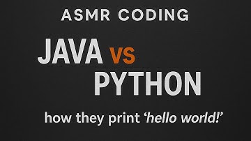 ASMR Coding | Java vs Python - How they print "hello world!"