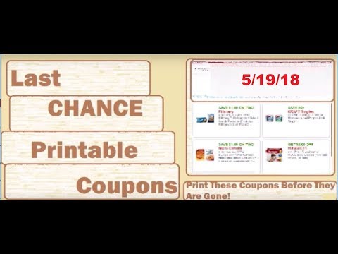 *LAST CHANCE* Printable Coupons!- 5/19/18-Print Now Before They are GONE!